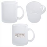 DH50142 11 Oz. Frosted Glass Mug With Custom Imprint